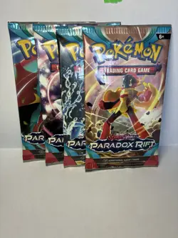 Pokemon Paradox Rift Booster Pack Art Bundle - Set of 4 - Sealed - Image 1