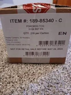 Pokemon Scarlet Violet Twilight Masquerade SV06 Factory Sealed Booster Box Case - Image 2