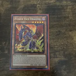BLZD-EN002 Power Vice Dragon Secret Rare 1st Edition YuGiOh in hand - Image 2