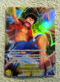 Monkey D Luffy OP15-119 SEC Full Art Holo - One Piece Adventure on Kami's Island - Image 1