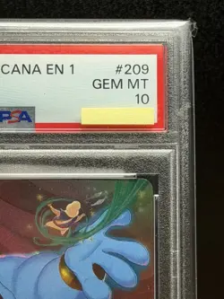 DISNEY LORCANA THE FIRST CHAPTER #209 GENIE: ON THE JOB ENCHANTED FOIL ⚔ PSA 10 - Image 2