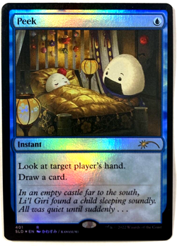 MTG Peek *FOIL* Secret Lair Drop Series 401 NM - Image 1