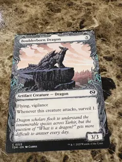 BOULDERBORN DRAGON Magic the Gathering MTG Tarkir Dragonstorm Showcase - Image 1