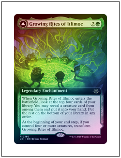 1x Growing Rites of Itlimoc, Foil Extended Art, Magic MTG NM - Image 1