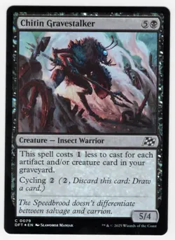 MTG Aetherdrift *FOIL* C Chitin Gravestalker #0079 - Image 1