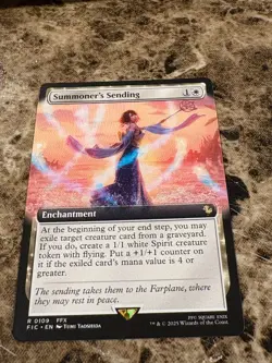 SUMMONER'S SENDING Magic MTG Final Fantasy Extended Art - Image 1