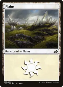 MTG Plains (260) [Ikoria: Lair of Behemoths] Lightly Played Magic - Image 1