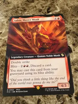 SABIN, MASTER MONK Magic MTG Final Fantasy Extended Art - Image 1