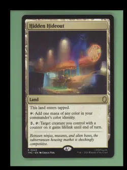 Hidden Hideout - Commander: Teenage Mutant Ninja Turtles - NM - MTG - Image 1