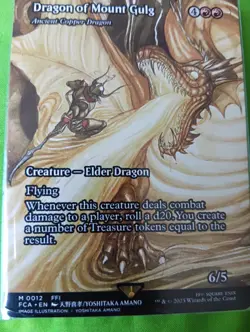 MTG - Dragon of Mount Gulg - Ancient Copper Dragon (Showcase) Final Fantasy - Image 1