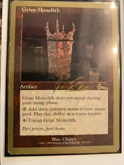 Grim Monolith - 2000 Jon Finkel (ULG) World Championship Decks - Image 1
