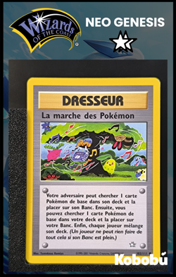 Carte Pokemon La Marche des Pokemon 102/111 Unlimited Ed 2 Neo Genesis Wizards 9 - Image 1
