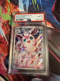 Pokemon Phantasmal Flames 105 Wigglytuff Illustration Rare PSA 8 NM-MT - Image 1