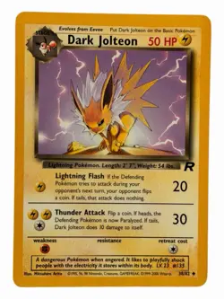 Dark Jolteon - 38/82 Team Rocket 2000 - WOTC - Pokemon TCG - Image 1