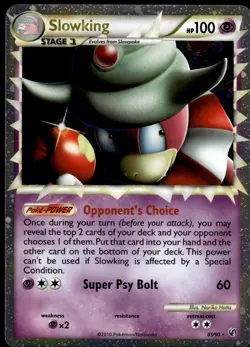 Slowking 85/90 HGSS Undaunted Prime Rare LP Pokemon 2010 - Image 1