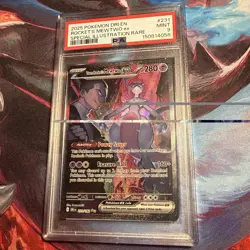 PSA 9 2025 Pokemon SV10 Destined Rivals Team Rocket's Mewtwo ex SIR 231/182 - Image 1