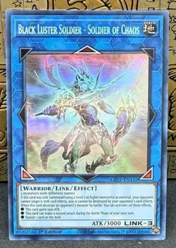 Yugioh Black Luster Soldier Soldier of Chaos GFTP-EN132 1st Edition NM - Image 1
