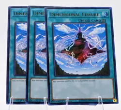 3x Yugioh Dimensional Fissure BLMR-EN088 Ultra Rare 1st Edition NM - Image 1