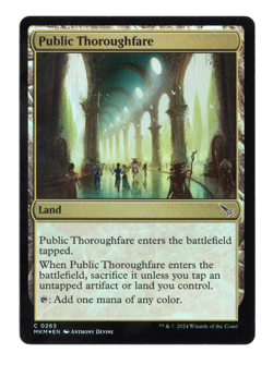MTG-Public Thoroughfare-Murders at Karlov Manor-265-Near Mint-Foil - Image 1