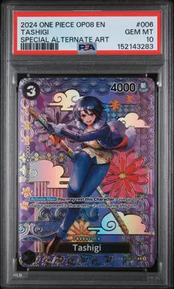 2024 One Piece Two Legends Tashigi Special Alternate Art PSA 10 #ST06-006 - Image 1