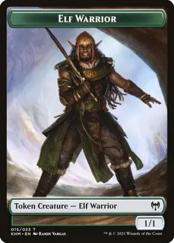 8x Elf Warrior Token - NM - Kaldheim - SPARROW MAGIC - mtg - Image 1