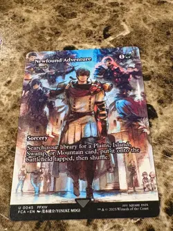 NEWFOUND ADVENTURE (FARSEEK) Magic MTG Final Fantasy Borderless - Image 1