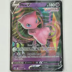 Mew V 113/264 Pokemon TCG Fusion Strike Ultra Rare Foil Card - NM - Image 1