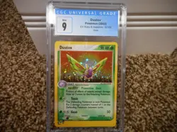 Dustox cgc 9 MINT HOLO EX Ruby & Sapphire Pokemon 2003 E-Reader 6/109 psa card - Image 1