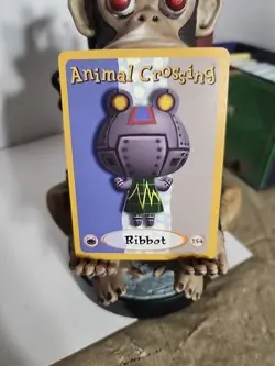 RIBBOT #154 Animal Crossing Card AUTHENTIC Nintendo Rare Htf Series 3 - Image 1