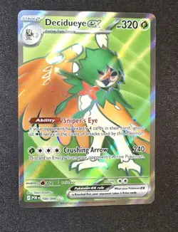 Pokemon TCG Decidueye EX 100/088 PGR Full Art Ultra Rare Holo EX English Card - Image 1