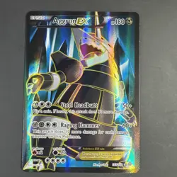 Pokemon Aggron EX Full Art Ultra Rare Holo XY Primal Clash 153/160 180 HP Card - Image 1