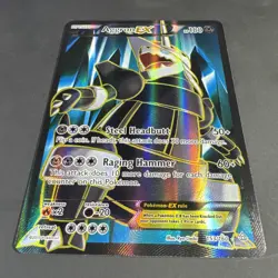 Pokemon Aggron EX Full Art Ultra Rare Holo XY Primal Clash 153/160 180 HP Card - Image 2