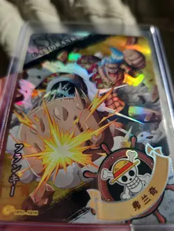 ONE PIECE TCG Card - Manga Anime Full Art - SR HOLO - FRANKY - OP-S1 - Image 3