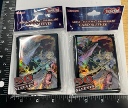 YuGIOh Konami AUTH Albaz Ecclesia Card Sleeves Protectors x2 Hologram 100ct Lot - Image 1