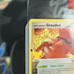 Team Magma's Groudon HOLO 9/95 NM/M Pokemon 25th Celebrations Classic Card - Image 3
