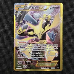 Alakazam EX 125/124 Fates Collide Secret Rare Holo Full Art Pokemon Card MP - Image 1