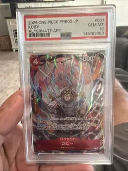 One Piece Card Coby PRB02 001 Japanese GEM MINT Rare Limited PSA 10 - Image 1