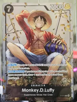 Monkey.D.Luffy (Tin Pack Set Vol. 2) P-075 One Piece Promotion Cards Foil - Image 1