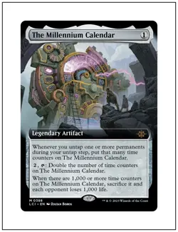 1x The Millennium Calendar, Extended Art, Magic MTG NM - Image 1