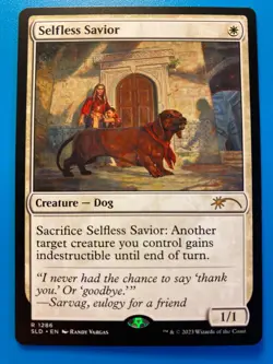 MTG 1x Selfless Savior # 1286 Secret Lair Drop Magic the Gathering Card x1 NM - Image 1
