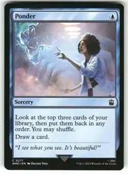 MAGIC: THE GATHERING PONDER 217 COMMON UNIVERSES BEYOND: DOCTOR WHO NM - Image 1
