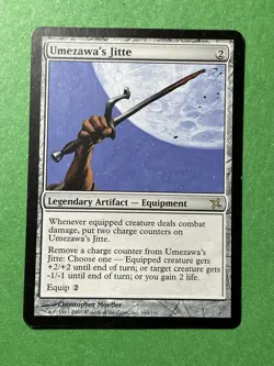 **Umezawa’s Jitte** ~Betrayers of Kamigawa~ MTG: Magic, Moderate Play (MP) - Image 1