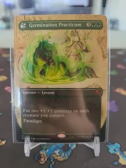 MTG Secrets of Strixhaven BORDERLESS FIELD NOTES M Germination Practicum #0296 - Image 1