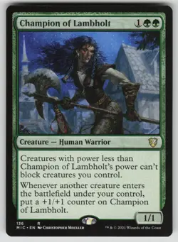 Champion of Lambholt Normal R Commander: Innistrad: Midnight Hunt 136 NM - Image 1