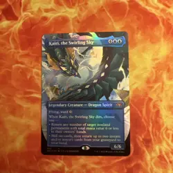 MTG FOIL Kairi, the Swirling Sky(#408) Borderless - Kamigawa: Neon Dynasty #408 - Image 1