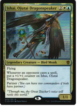 ISHAI, OJUTAI DRAGONSPEAKER 33 COMMANDER 2016 MAGIC: THE GATHERING FOIL LP - Image 1