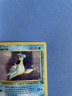 Lapras 10/62 Unlimited Holo Rare Fossil Pokemon Card - Lightly played - Image 4