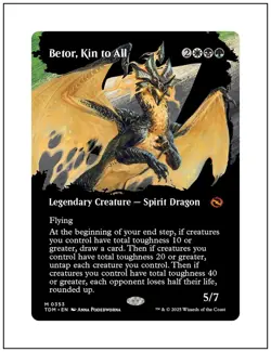 1x Betor, Kin to All, Borderless Art, Magic MTG NM - Image 1