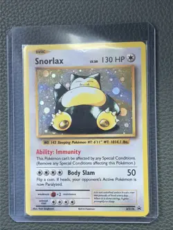 Pokemon TCG Snorlax XY179 Black Star Promo Holo NM - Image 1