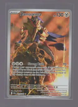 ZAMAZENTA 201/182 ILLUSTRATION RARE DESTINED RIVALS POKEMON HOLO NEAR MINT - Image 1